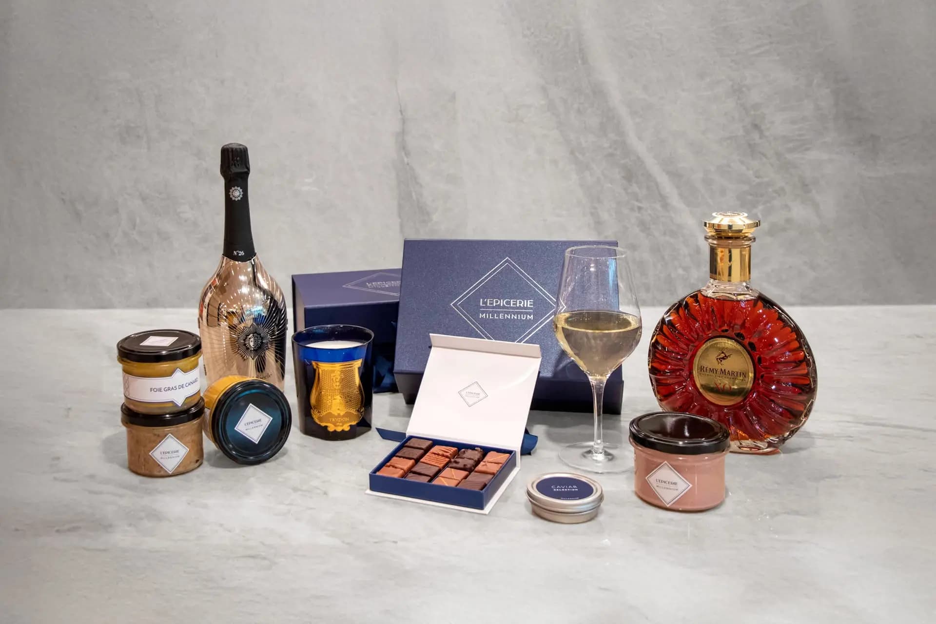 Coffret cadeau composé sur mesure à l’Épicerie Millennium